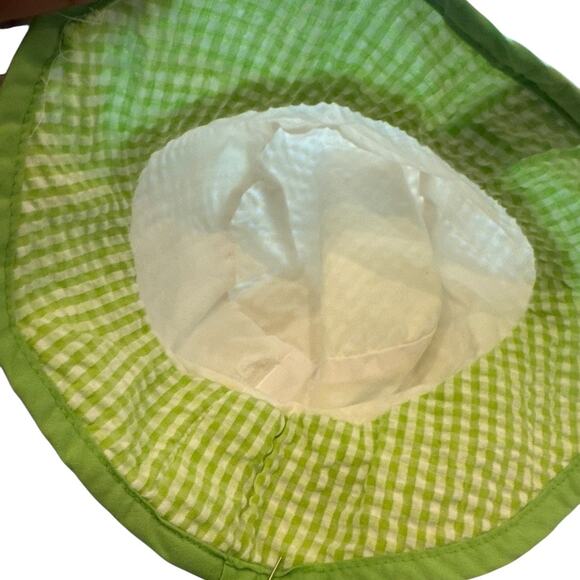 Fisher-Price Baby Girl Watermelon Outfit 12M Seersucker Dress Bloomer Hat Set - Picture 8 of 11